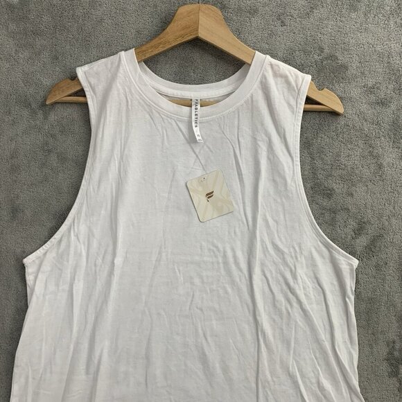 Fabletics Shirt Women XS White Micah Tank Top Athleisure Activewear Gym Yoga - Picture 4 of 12